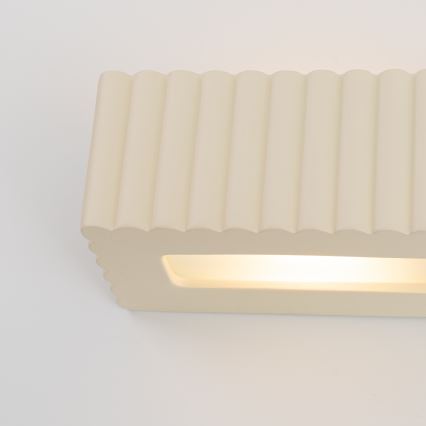 Applique RIGATA 1xE27/15W/230V ceramica/crema