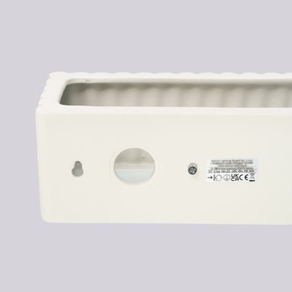 Applique RIGATA 1xE27/15W/230V ceramica/crema
