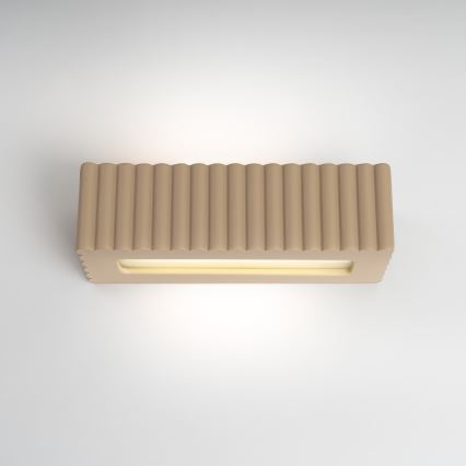 Applique RIGATA 1xE27/15W/230V ceramica/taupe
