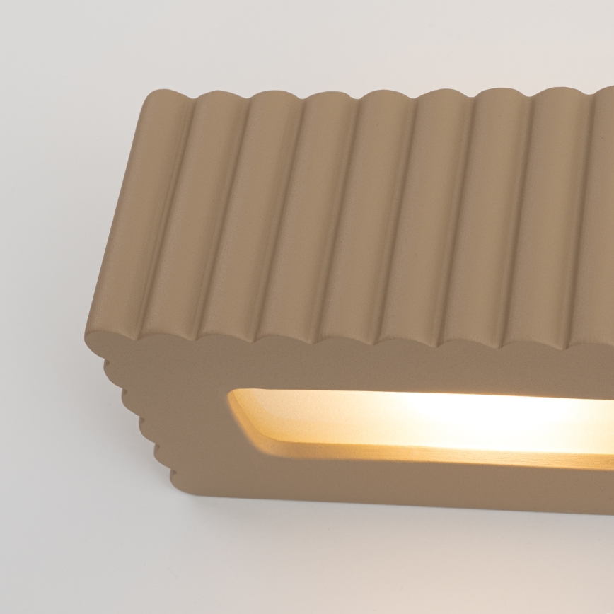 Wandleuchte RIGATA 1xE27/15W/230V Keramik/Taupe