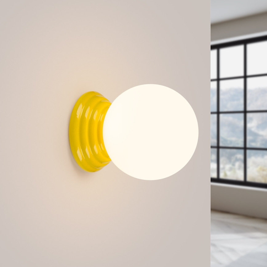 Badezimmer-Wandleuchte ZORI 1xG9/8W/230V IP44 gelb