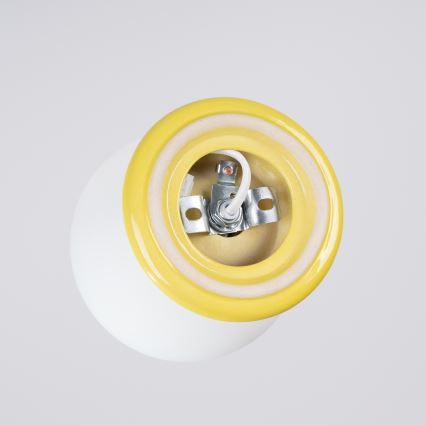 Badezimmer-Wandleuchte ZORI 1xG9/8W/230V IP44 gelb