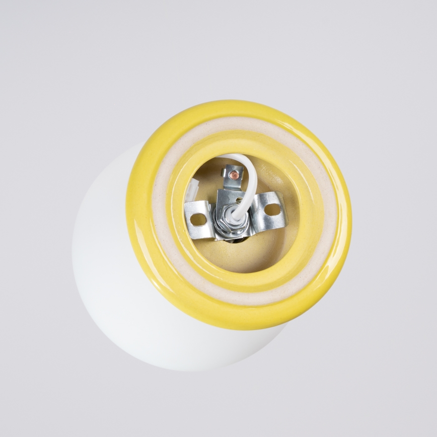 Badezimmer-Wandleuchte ZORI 1xG9/8W/230V IP44 gelb