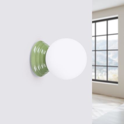 Applique da bagno ZORI 1xG9/8W/230V IP44 verde