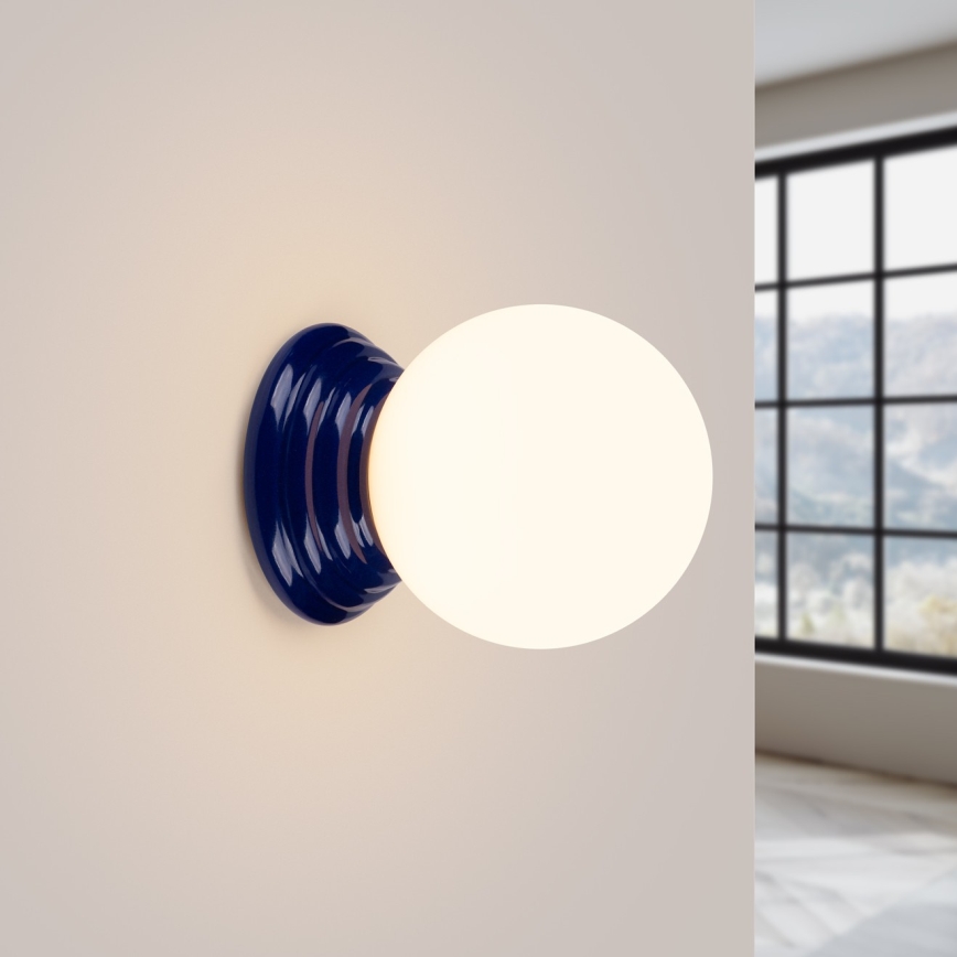 Applique murale de salle de bains ZORI 1xG9/8W/230V IP44 bleue