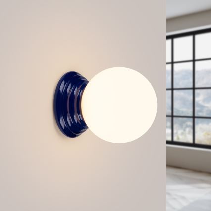 Badezimmer-Wandleuchte ZORI 1xG9/8W/230V IP44 blau