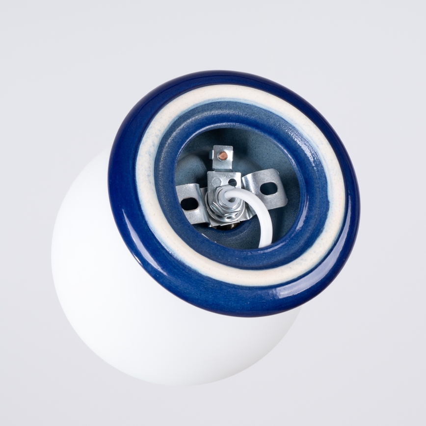Badezimmer-Wandleuchte ZORI 1xG9/8W/230V IP44 blau