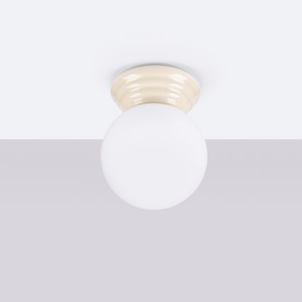 Plafoniera da soffitto per bagno ZORI 1xG9/8W/230V Ø 12 cm IP44 beige