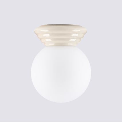 Plafonnier pour salle de bains ZORI 1xG9/8W/230V Ø 12 cm IP44 beige