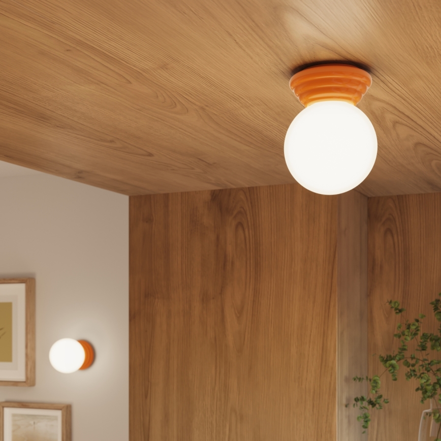 Badezimmer-Deckenleuchte ZORI 1xG9/8W/230V Ø 12 cm IP44 orange