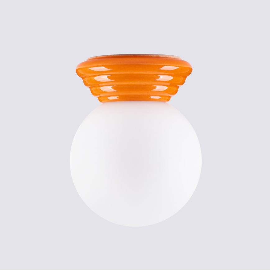 Badezimmer-Deckenleuchte ZORI 1xG9/8W/230V Ø 12 cm IP44 orange