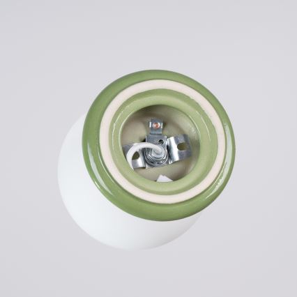 Plafonnier de salle de bains ZORI 1 x G9, 8 W, 230 V, Ø 12 cm, IP44, vert