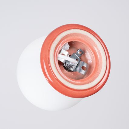 Plafonnier de salle de bains ZORI 1xG9/8W/230V Ø 12 cm IP44 rose