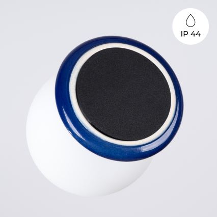 Plafonnier de salle de bains ZORI 1xG9/8W/230V Ø 12 cm IP44 bleu