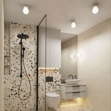 Plafoniera da bagno ZORI 1xG9/8W/230V Ø 12 cm IP44 bianca