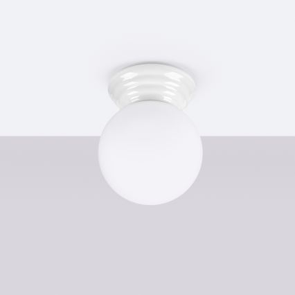 Plafoniera da bagno ZORI 1xG9/8W/230V Ø 12 cm IP44 bianca