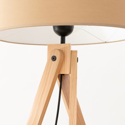 Lampada da terra NATT 1xE27/15W/230V tortora