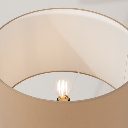 Lampada da terra NATT 1xE27/15W/230V tortora