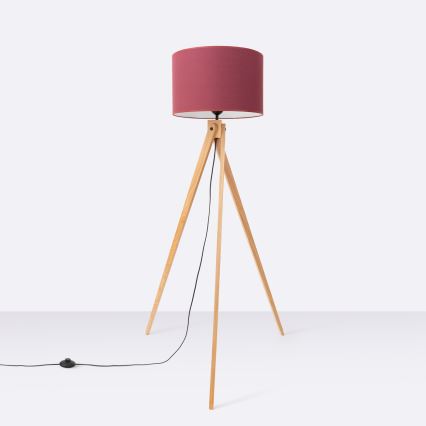 Lampada da terra NATT 1xE27/15W/230V rossa