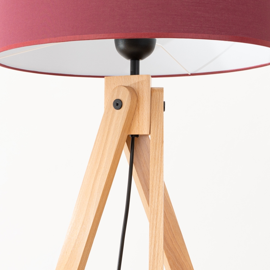 Lampada da terra NATT 1xE27/15W/230V rossa