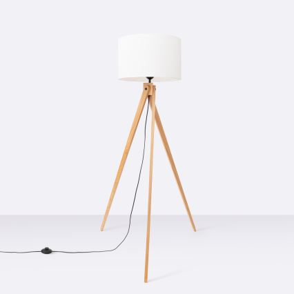 Lampada da terra NATT 1xE27/15W/230V bianca