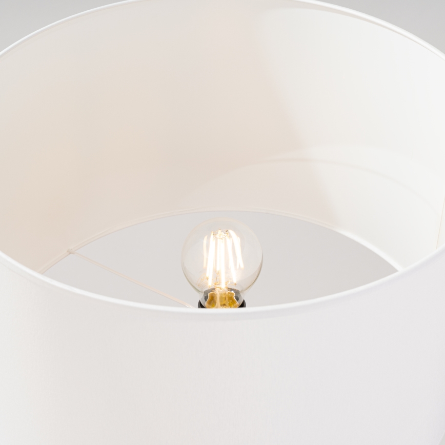 Lampada da terra NATT 1xE27/15W/230V bianca