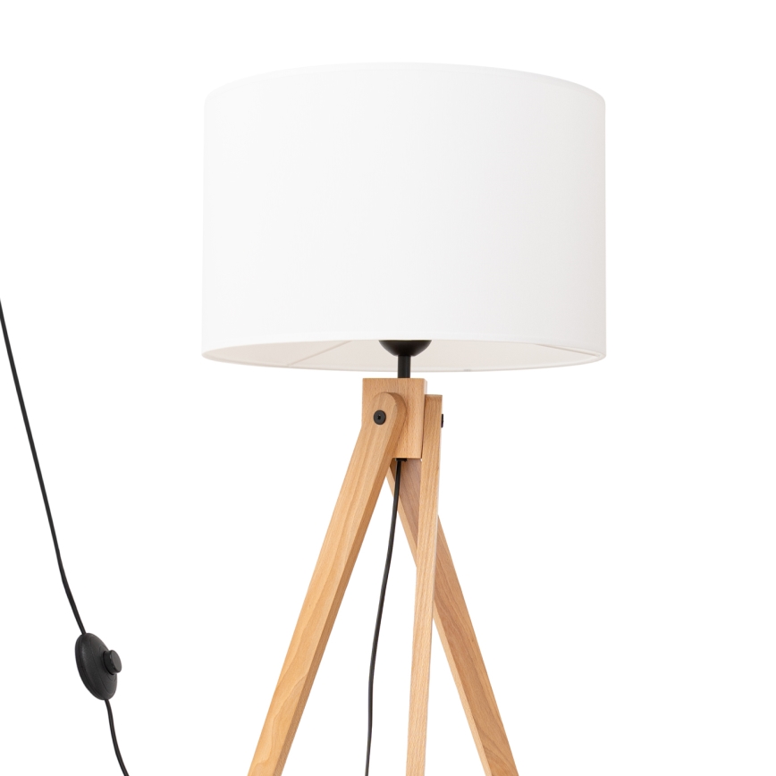 Lampadaire NATT 1xE27/15W/230V blanc