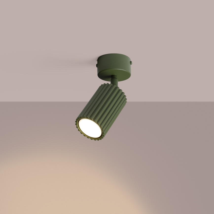 Faretto KARBON 1xGU10/10W/230V verde
