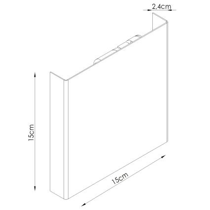 Applique murale VANTA 2xG9/8W/230V crème