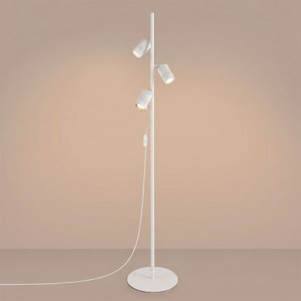 Lampadaire KARBON 3xGU10/10W/230V blanc