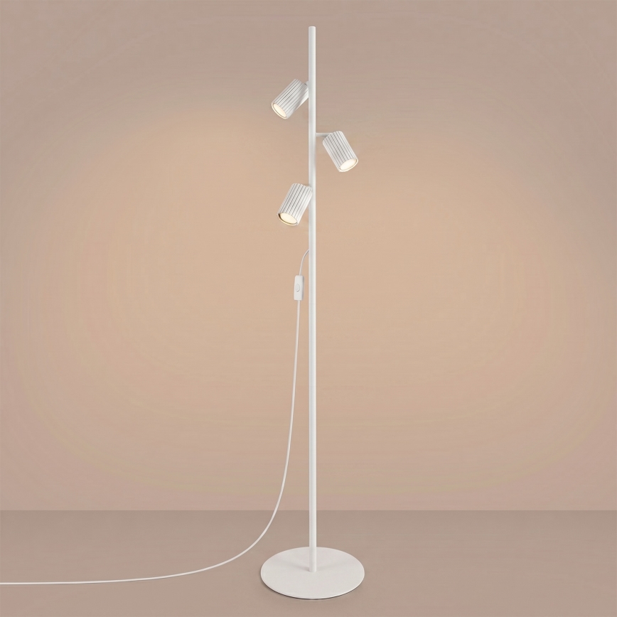 Lampadaire KARBON 3xGU10/10W/230V blanc
