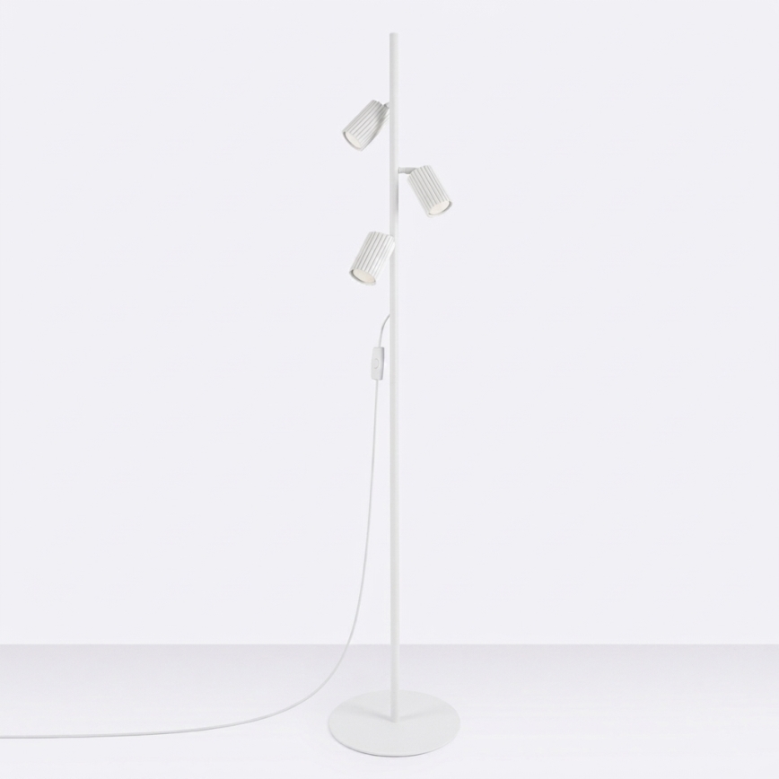 Lampadaire KARBON 3xGU10/10W/230V blanc