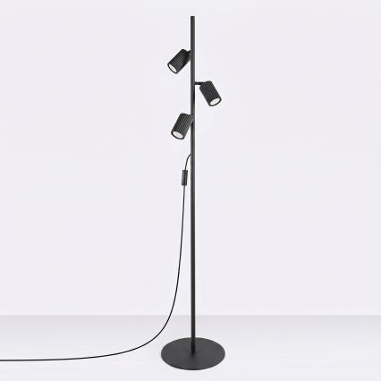 Lampada da terra KARBON 3x GU10/10W/230V nera