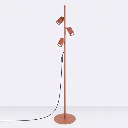 Lampadaire KARBON 3xGU10/10W/230V orange