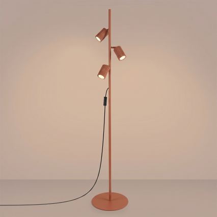 Stehlampe KARBON 3xGU10/10W/230V orange