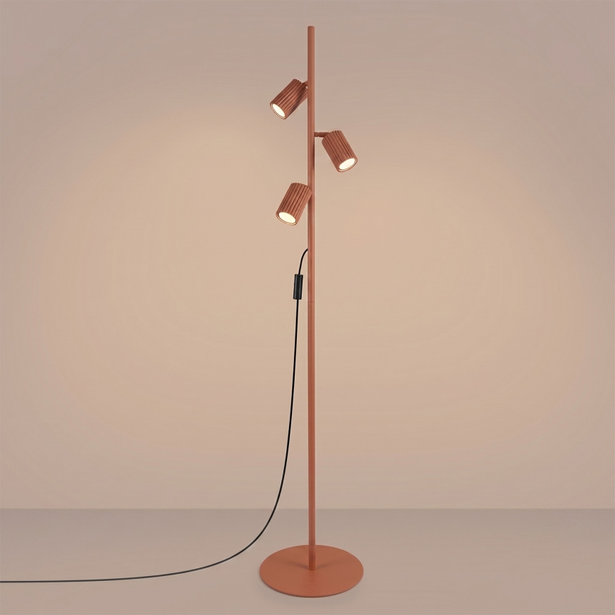 Stehlampe KARBON 3xGU10/10W/230V orange