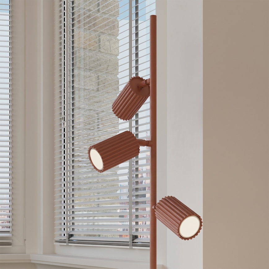 Stehlampe KARBON 3xGU10/10W/230V orange