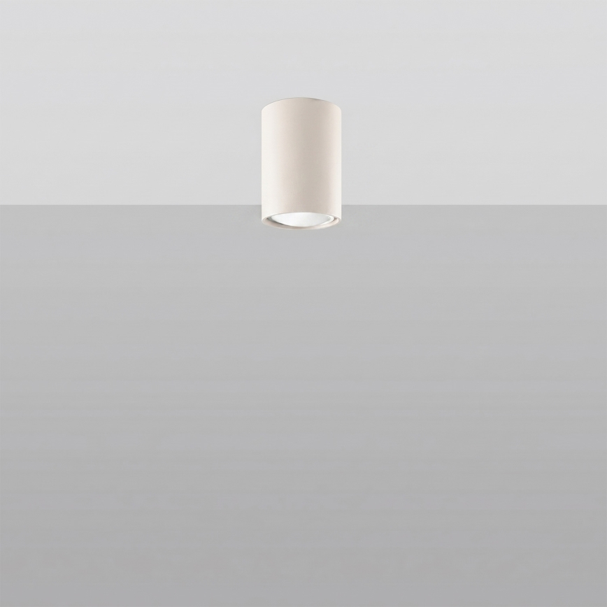 Faretto LAGOS 1xGU10/10W/230V 10 cm colore crema