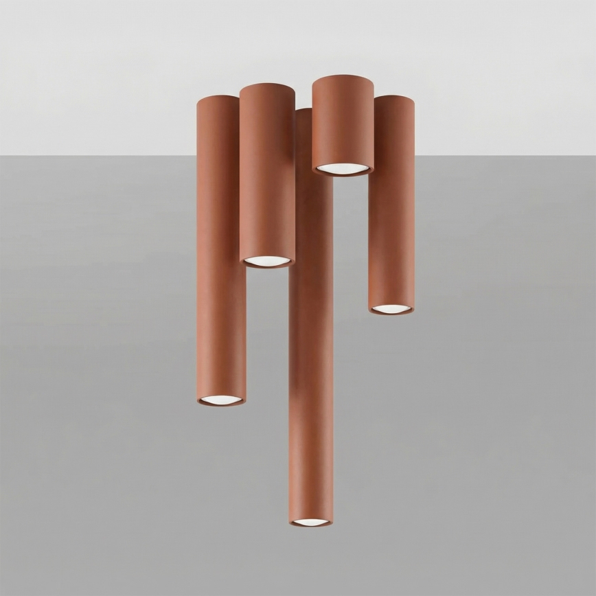 Spot LAGOS 1xGU10/10W/230V 10 cm marron