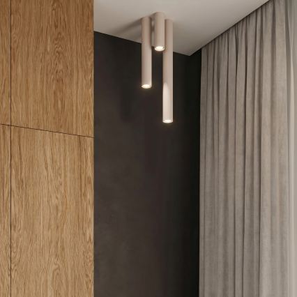 Spotleuchte LAGOS 1xGU10/10W/230V 20 cm cremefarben
