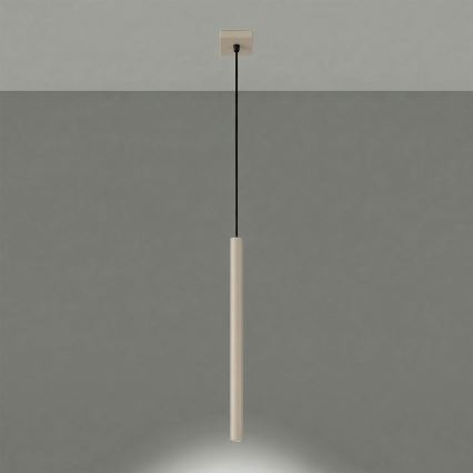 Lampada a sospensione su cavo PASTELO 1xG9/8W/230V tortora