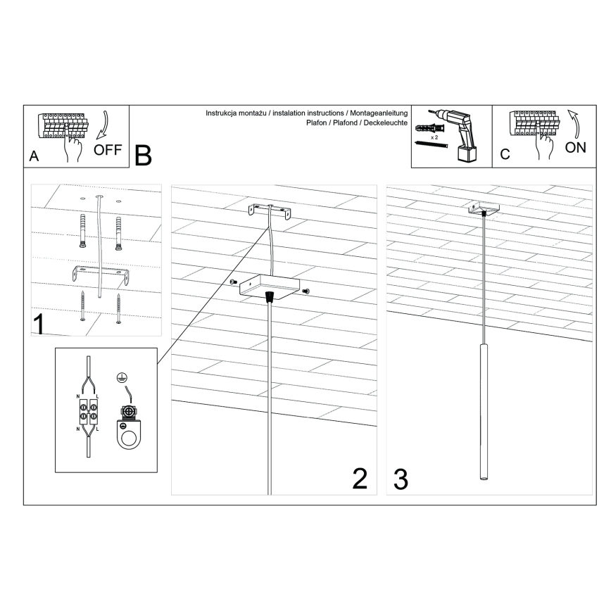 Lampada a sospensione su cavo PASTELO 1xG9/8W/230V rossa