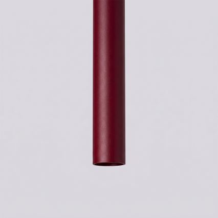 Lampadario a cavo PASTELO 2xG9/8W/230V rosso
