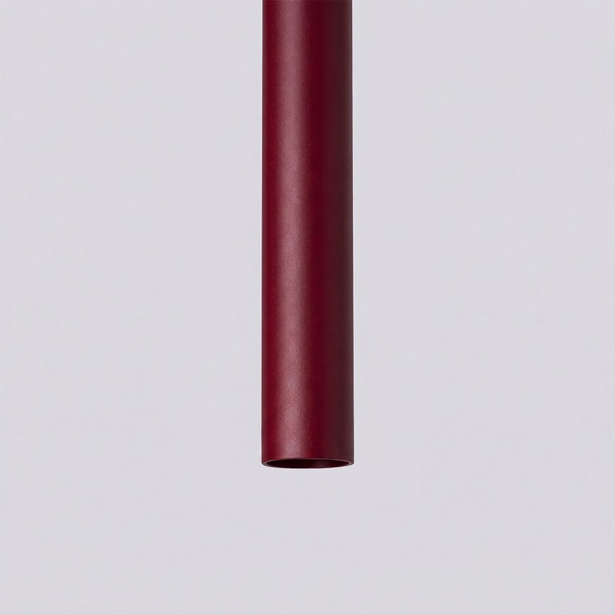 Lampadario a cavo PASTELO 2xG9/8W/230V rosso