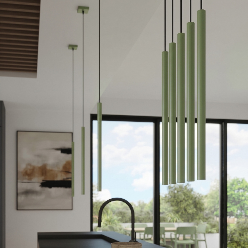 Pendelleuchte an Kabel PASTELO 1xG9/8W/230V grün