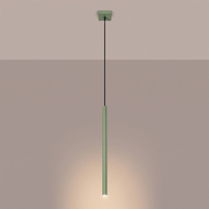 Lampada a sospensione con cavo PASTELO 1xG9/8W/230V verde