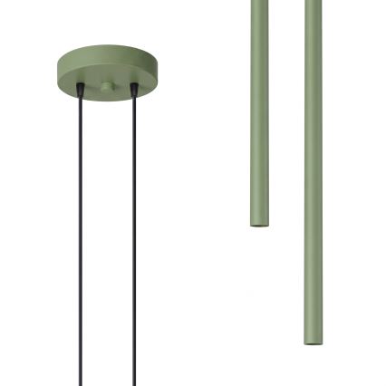 Pendelleuchte PASTELO an Kabel 2xG9/8W/230V grün