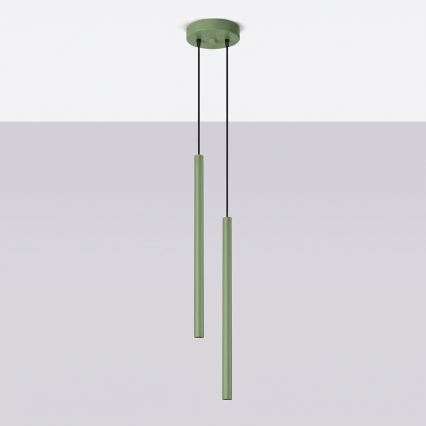 Suspension sur câble PASTELO, 2x G9/8W/230V, verte