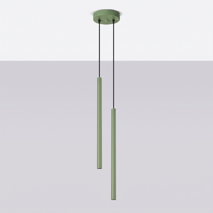 Suspension sur câble PASTELO, 2x G9/8W/230V, verte