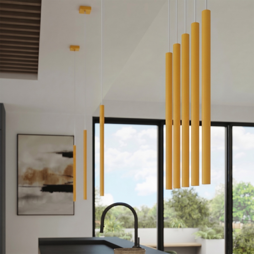 Pendelleuchte mit Kabel PASTELO 1xG9/8W/230V gelb